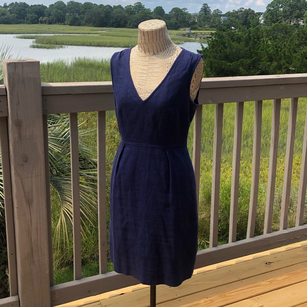 Kate Spade ♠️ Linen Sheath Dress